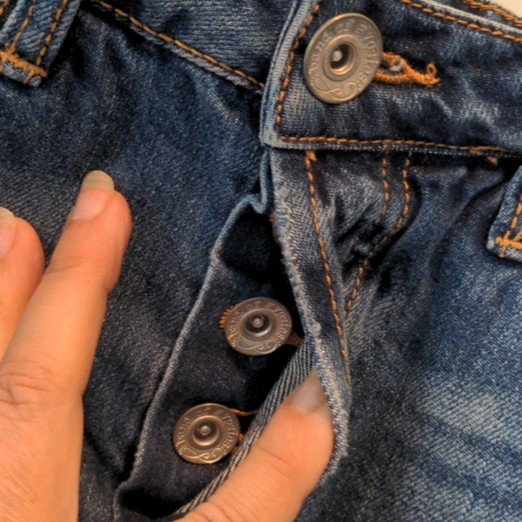 BAND OF GYPSIES DISTRESSED HANNA JEAN MINI SKIRT - Picture 5 of 9